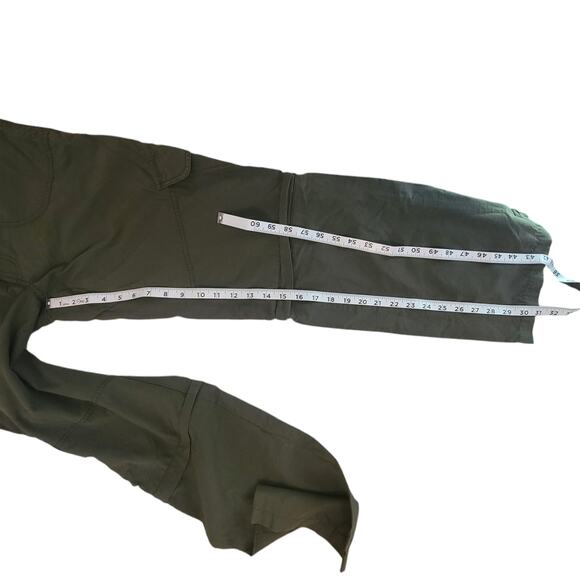 Kathmandu Cargo Olive Green Hiking Fishing Pants With Zip off Bottom Wmn's Sz 12 - Picture 5 of 9
